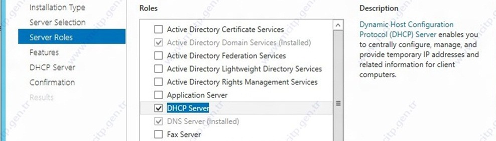 Microsoft SERVER 2012 üzerine DHCP kurulumu